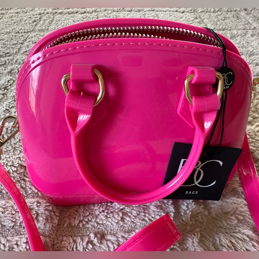 NWT BC Bags Barbie Pink Jelly Crossbody Bag